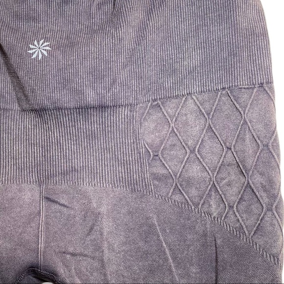 ATHLETA Recharge Cropped Seamless Leggings Sunfaded Gray, Size Small - Picture 4 of 9